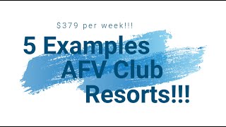 5 Examples of Armed Forces Vacation Club Resorts [upl. by Tidwell459]