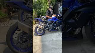 Yamaha R7 with Akrapovic Exhaust Sound [upl. by Chancelor]