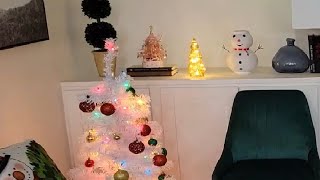 Christmas Decorations Light Up Gold Mercury Glass Christmas Tree Tabletop Christmas Tree Review [upl. by Artcele]