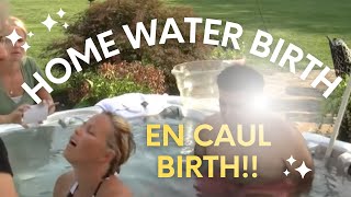 Outdoor Natural Water Birth En Caul  Unmedicated Vlog [upl. by Accem]