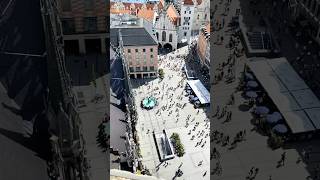 Munich Marienplatz from high building ⬆️ travel city [upl. by Akkin78]