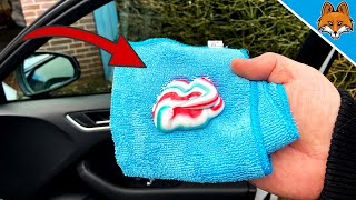 Wipe your Car Window with Toothpaste and WATCH WHAT HAPPENS 💥 [upl. by Veronique]