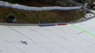 THOMAS MORGENSTERN HORROR CRASH  KULM 2014 HD [upl. by Nayve]