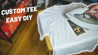 How to Put ANY Image on a Tee Shirt EASY DIY [upl. by Audres]