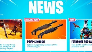 New LEGENDARY PUMP Shotgun in Fortnite [upl. by Nibot]