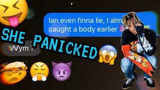 JUICE WRLD “BANDIT” LYRIC PRANK ON NEW CRUSH SHE FREAKED [upl. by Askari]