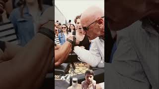 Muscular Bodybuilder VS 70 Year Old Grandpa 😱 shorts youtubeshorts armwrestler viralshort [upl. by Mallorie638]