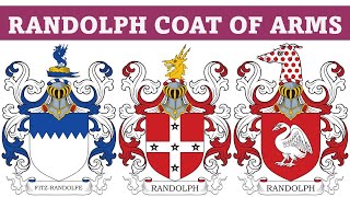 Randolph Coat of Arms amp Family Crest  Symbols Bearers History [upl. by Bertilla400]