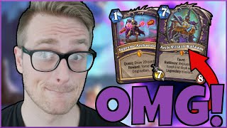 This DECK is LEGENDARY  Rafaam Quest Warlock  Descent of Dragons  Wild Hearthstone [upl. by Yrol]