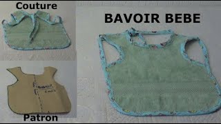 DIY  154 Le bavoir bébé patron et couture  DIY Baby bib pattern and sewing [upl. by Ben]