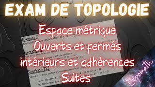 SUP Examen corrigé de topologie [upl. by Eidnarb]