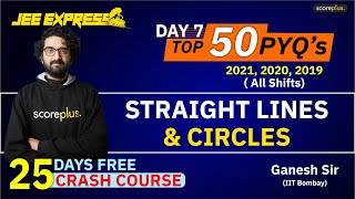 Straight Lines amp Circles 1 shot  50 Most Important PYQs  JEE 2022 [upl. by Susanetta]