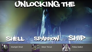 How to Unlock the Dreaming Citys Ship Sparrow and Ghost for Destination Badge Dreaming City [upl. by Tandie]