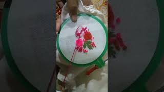 Woven Rose🌹Tutorial  Embroidery Rose  Embroidery Flower  ফলের ডিজাইন 🌹 [upl. by Ranger]