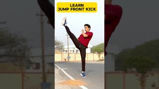 ‼️Deadliest jump front kick ❌tutorial [upl. by Tierney]