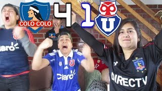 REACCIÓN COLO COLO 4 UDE CHILE 1  CLASICO 182  27082017  GOLEADA QUE ALARGA LA RACHA EN MACUL [upl. by Eatnoj517]