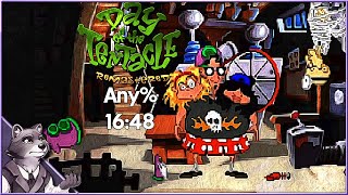 Day of the Tentacle Remastered  Any Speedrun  1648 IGT  Former World Record [upl. by Niwhsa]