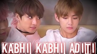 Kabhi Kabhi Aditi  Jaane Tu Ya Jaane Na  Ft Taekook BTS  Kpop mix  FMV [upl. by Higley]