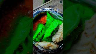 Gondhoraaj Momo💚🧿 momos gondhorajmomo chickenmomos yummyfood streetfood viralmomos [upl. by Sclar638]