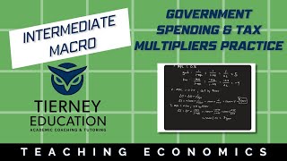 Practice with the Government Spending and Tax Multipliers [upl. by Naicad]