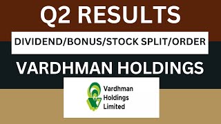 vardhaman holdings Q2 Results 2025  vardhaman holdings Results Today  vardhaman Share Latest News [upl. by Lerrad]