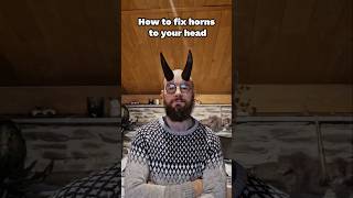 The easiest way to fix horns to your head cosplay diy art creative [upl. by Efthim]