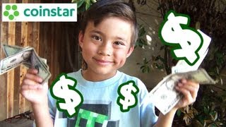 Cashing in at the COINSTAR Is EvanTubeHD rich Find out [upl. by Calvina557]