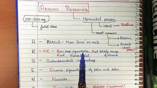 Arsenic Poisoning Mnemonic super easy  toxicology [upl. by Halehs]