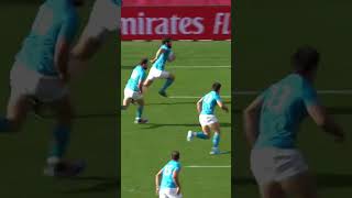 When Uruguay stunned Fiji rugby speed fast tackle rwc2023 shorts [upl. by Nalod]