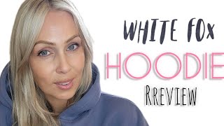 White Fox Hoodie Review Try on shopping styleover40 [upl. by Rina681]