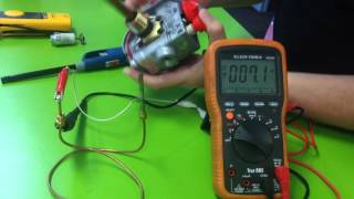 Testing a thermocouple with Meter [upl. by Silloc]