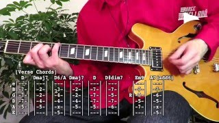 Jingle Bells Rock  Brian Setzer  Guitar Tab Tutorial amp Cover [upl. by Ilecara]