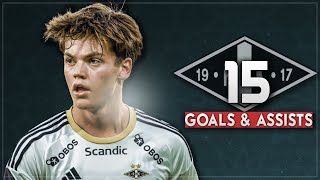 Sverre Nypan  All 15 Goals amp Assists 202425 l HD 1080p [upl. by Noivax]