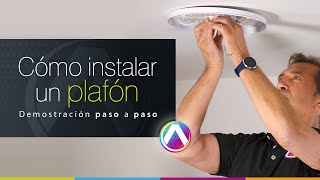 🙋‍♂️ ¡FÁCIL y RÁPIDO Cómo instalar una lámpara plafón de techo [upl. by Atiloj213]