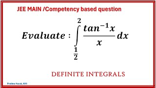 Evaluate the Integral ∫ tan1xx dx from 12 to 2 StepbyStep Solution  JEE Main [upl. by Aened]