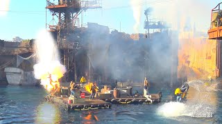 “The Fall Guy” Stunt Show inside WaterWorld  Universal Studios Hollywood [upl. by Emirak51]