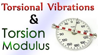 Torsional Vibrations amp Torsion Modulus Easy Science NTU [upl. by Ailel]