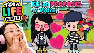 Toca Life World  Elijah PROPOSES to Vidia [upl. by Eniledam]