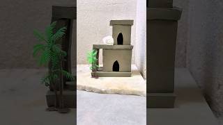 Making beautiful clay house 🏠  clayhouse craft shorts [upl. by Mckenna]