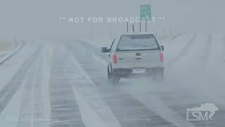 11272024 Cheyenne Wyoming  Heavy Snow Disrupts Thanksgiving Travel  i80 Shots  Whiteout [upl. by Adina537]