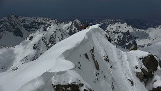 Skiing Gannett Peak  Descent Footage [upl. by Poock]