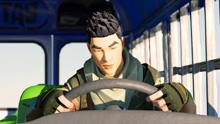 If the Bus Driver fell Asleep on the Battle Bus Fortnite Animation [upl. by Nosnhoj]