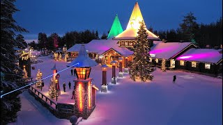 Villaggio di Babbo Natale a Rovaniemi Lapponia 🎅😍🦌🎄 Santa Claus in Finlandia Circolo Polare Artico [upl. by Karoly]