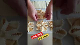 ⭐PUFF PASTRY SFOGLIATELLE by RITA CHEF⭐SFOGLIATELLE ALLE MELE Shorts [upl. by Epotimet]