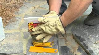 How to Repair Broken Flagstone Steps or a Patio with QUIKRETE Zip amp Mix Repair Mortar [upl. by Fiorenza]