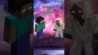 Herobrine vs entity 303 shorts minecraft gaming edit games music phonk fighting [upl. by Tsugua]