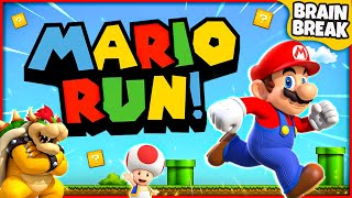 Mario Run  Mario Brain Break  Super Mario Games For Kids  GoNoodle [upl. by Jagir]