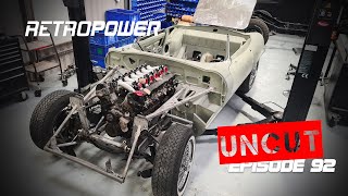 Retropower Uncut Episode 92 V12 ETYPE Restomod Toyota 1UZ Engine Build and More [upl. by Adna880]