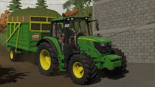 Silage John Deere 6810John Deere 6130MJohn Deere 6930Premium  Farmimg Simulator 22 [upl. by Imefulo]