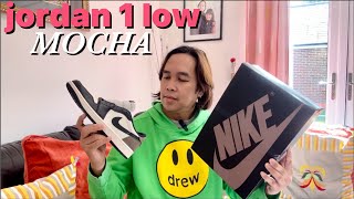 JORDAN 1 LOW OG MOCHA  UNBOXING  KICKZMAN [upl. by Ahcsrop]